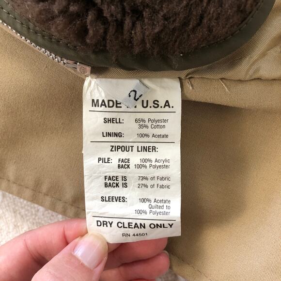 VTG Toddler Tan Khaki Trench Coat Tag 2 Fit 18-24M Zip Out Fur Lining Classic - Picture 9 of 11